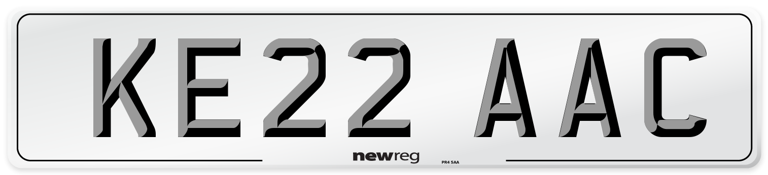 KE22 AAC Number Plate from New Reg